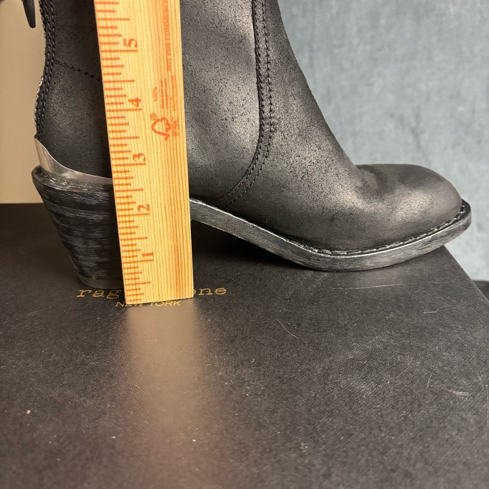 rag & bone Black Bristol Boot – Sz 38 (US 8) (Brand New Condition, With Box) - Picture 13 of 15